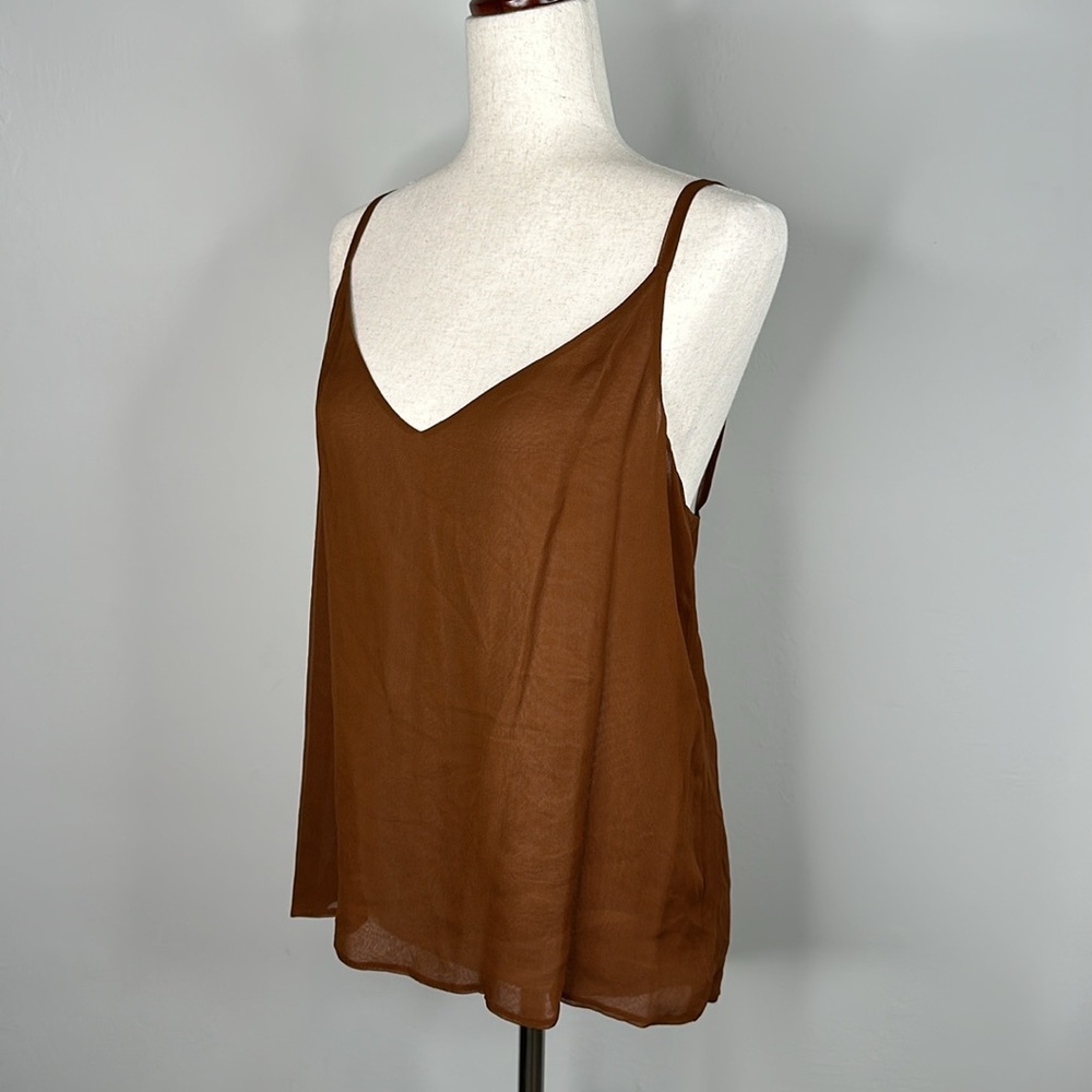 Michael Kors Brown Silk Tank - Picture 2 of 5